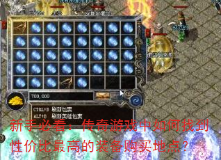 ���ֱؿ���������Ϸ������ҵ��Լ۱���ߵ�װ������ص㣿