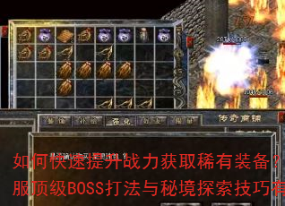 ��ο�������ս����ȡϡ��װ������Ѫ����˽������BOSS�����ؾ�̽����������Щ��