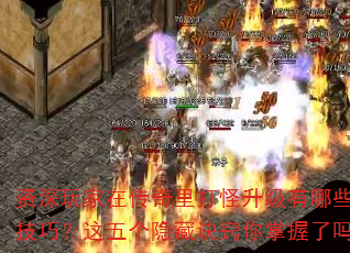 资深玩家在传奇里打怪升级有哪些高效技巧?这五个隐藏诀窍你掌握了吗? 资深玩家在传奇里打怪升级有哪些高效技巧?这五个隐藏诀窍你掌握了吗?