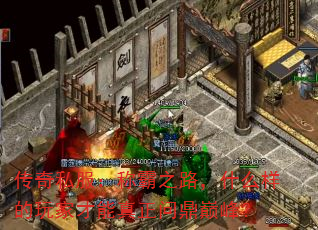 传奇私服:称霸之路,什么样的玩家才能真正问鼎巅峰? 传奇私服:称霸之路,什么样的玩家才能真正问鼎巅峰?