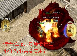 传奇私服:法师带什么小怪当小弟最实用? 传奇私服:法师带什么小怪当小弟最实用?