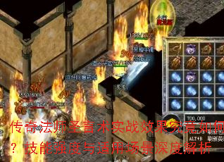 ���淨ʦʥ����ʵսЧ��������Σ�����ǿ�������ó�����Ƚ���