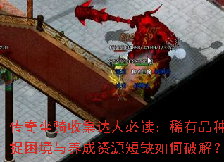 传奇坐骑收集达人必读:稀有品种捕捉困境与养成资源短缺如何破解? 传奇坐骑收集达人必读:稀有品种捕捉困境与养成资源短缺如何破解?