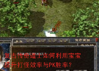 复古传奇道士如何利用宝宝提升打怪效率与PK胜率? 复古传奇道士如何利用宝宝提升打怪效率与PK胜率?
