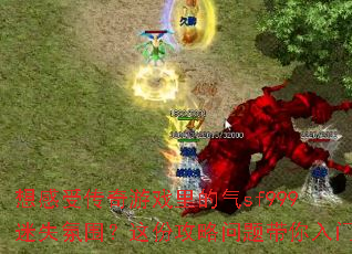 想感受传奇游戏里的气sf999迷失氛围?这份攻略问题带你入门 想感受传奇游戏里的气sf999迷失氛围?这份攻略问题带你入门