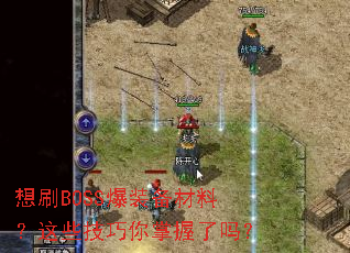 想刷BOSS爆装备材料?这些技巧你掌握了吗? 想刷BOSS爆装备材料?这些技巧你掌握了吗?