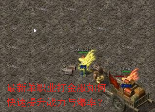 最新单职业打金服如何快速提升战力与爆率? 最新单职业打金服如何快速提升战力与爆率?
