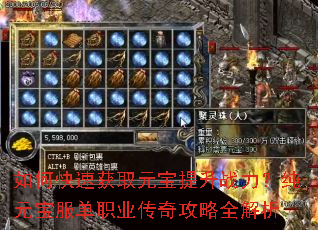 如何快速获取元宝提升战力?纯元宝服单职业传奇攻略全解析 如何快速获取元宝提升战力?纯元宝服单职业传奇攻略全解析