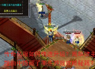 传奇私服如何快速升级?周华健主题曲中隐藏了哪些游戏攻略秘籍? 传奇私服如何快速升级?周华健主题曲中隐藏了哪些游戏攻略秘籍?